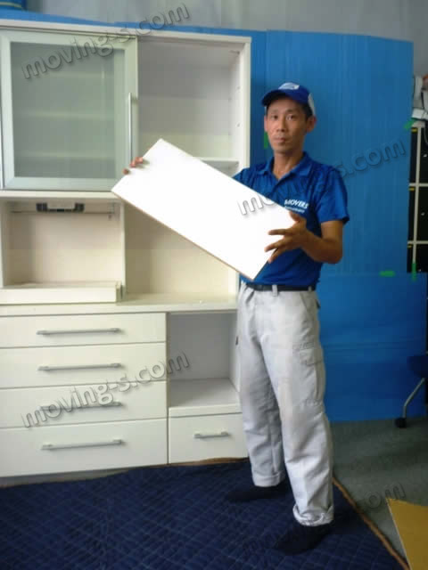 引越し現場マニュアル 012 家具を梱包する際の棚板の取り扱い 引越しのムービングエス