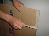 使い終わったダンボールのテープはがし