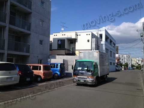 札幌市中央区内で女性の単身引越し