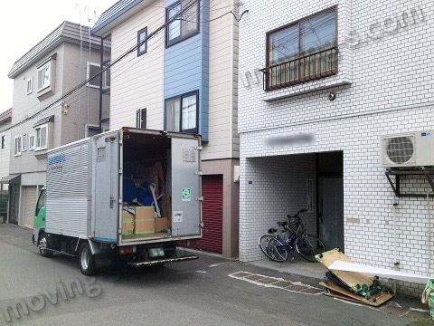 恵庭市から札幌市東区への引越しでたくさんの処分品を運搬