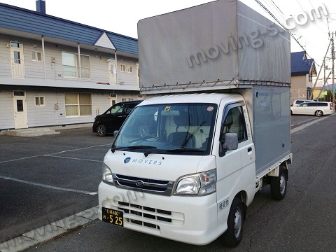 札幌から富良野へ軽トラックを使った引越し