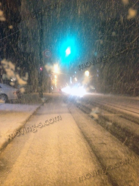 札幌に雪が降りました